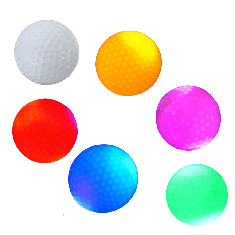 Confezione da 6 palline da golf luminose a LED