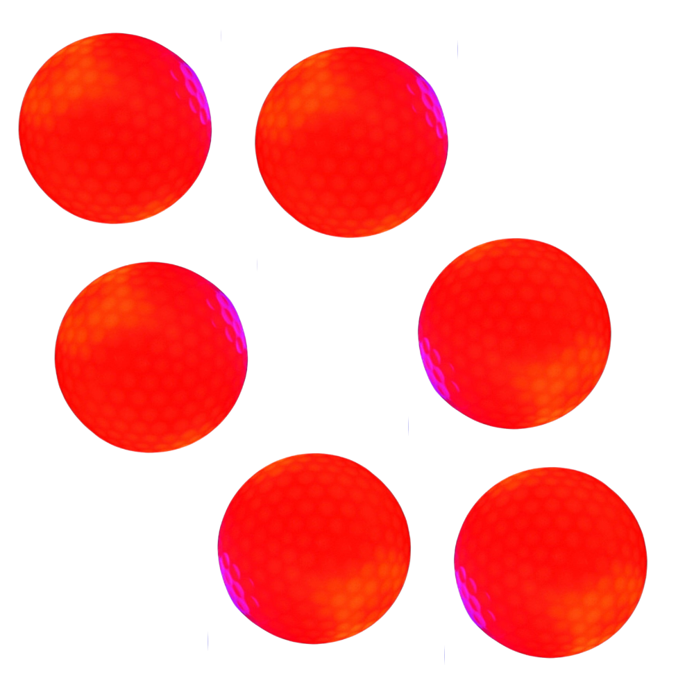 Confezione da 6 palline da golf luminose a LED