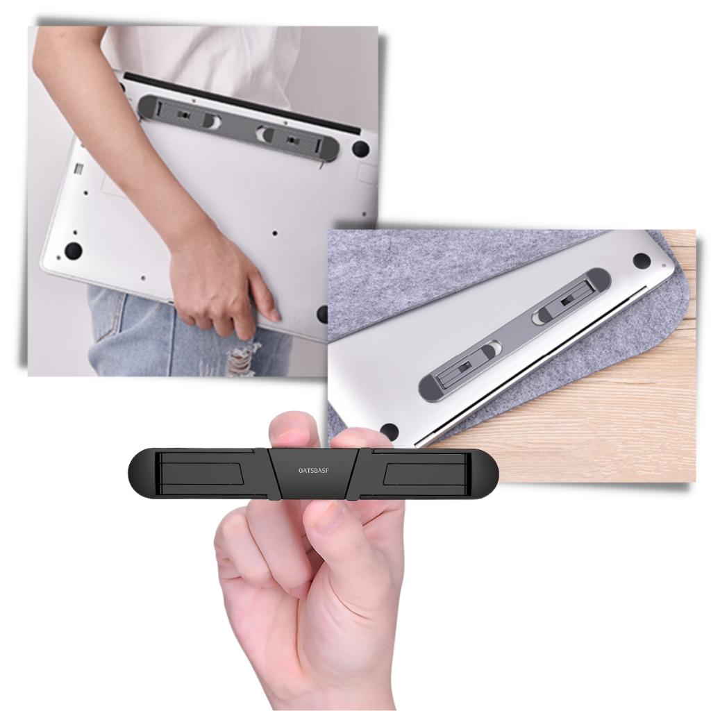 Leggero supporto invisibile in alluminio per laptop - Ozerty