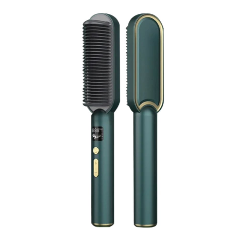 Piastra per capelli elettrica a spazzola in ceramica