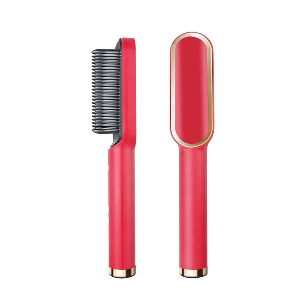 Piastra per capelli elettrica a spazzola in ceramica