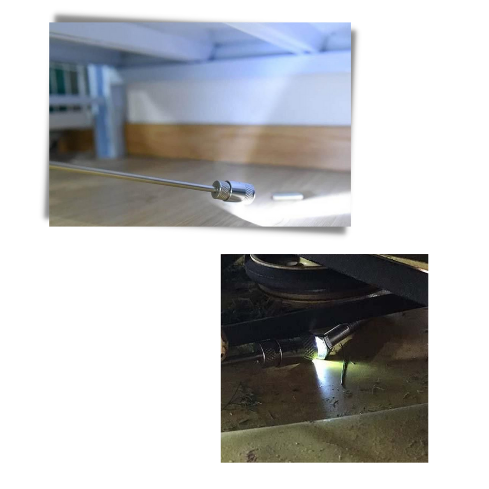 Strumento di raccolta magnetico retrattile con LED