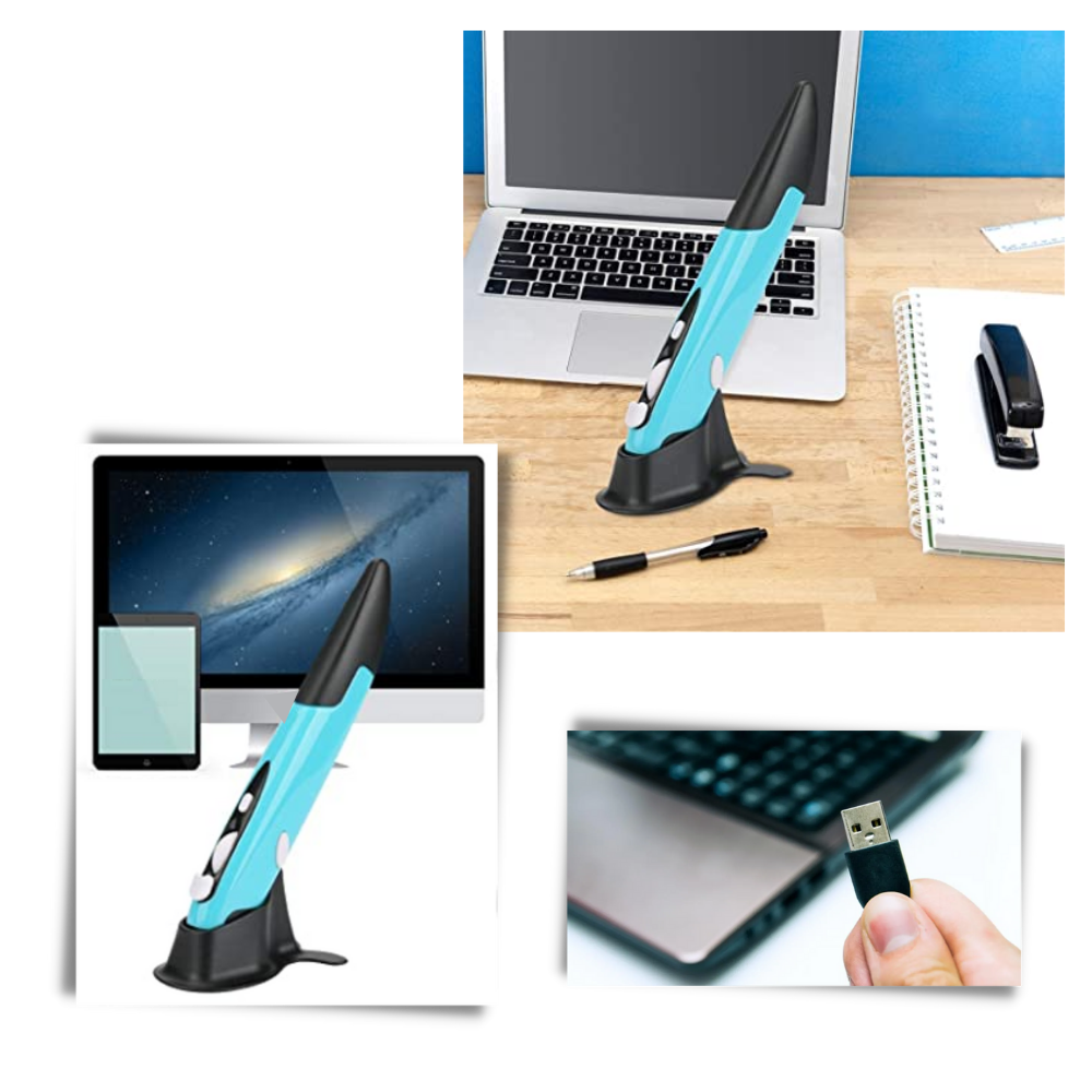 Mouse senza fili a forma di penna - Ozerty