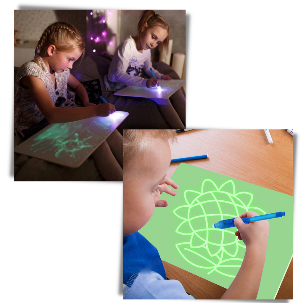 Set da disegno con luce magica