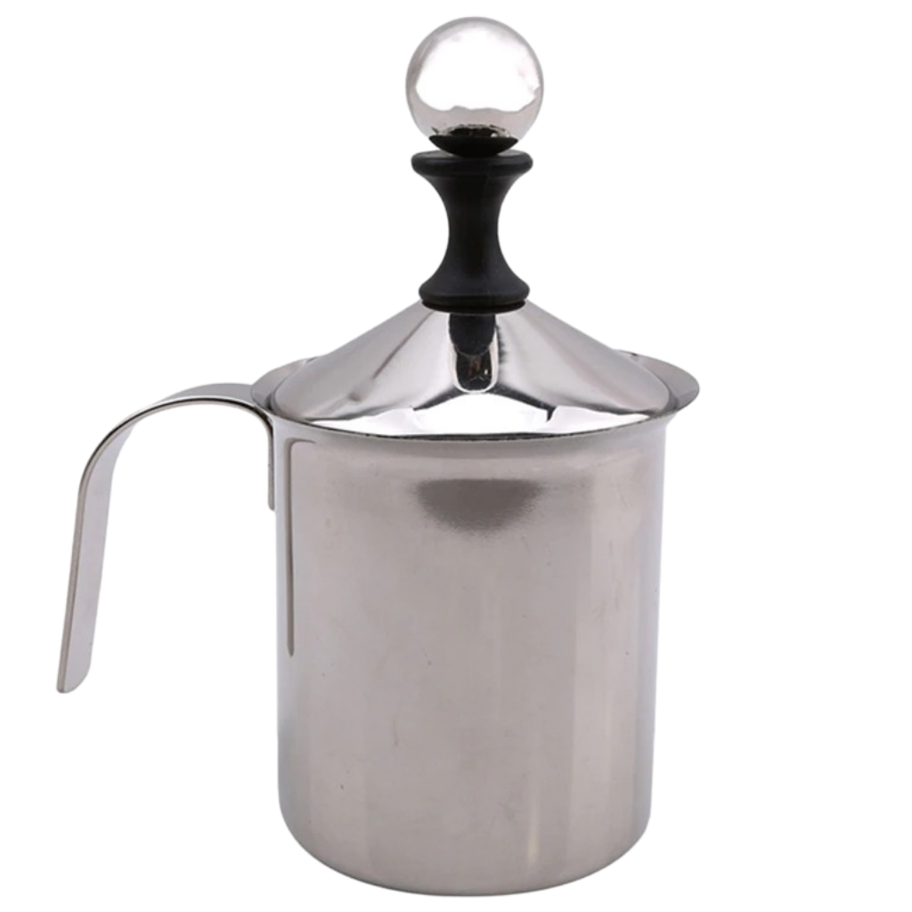 Montalatte manuale in acciaio inox 400ml - Ozerty