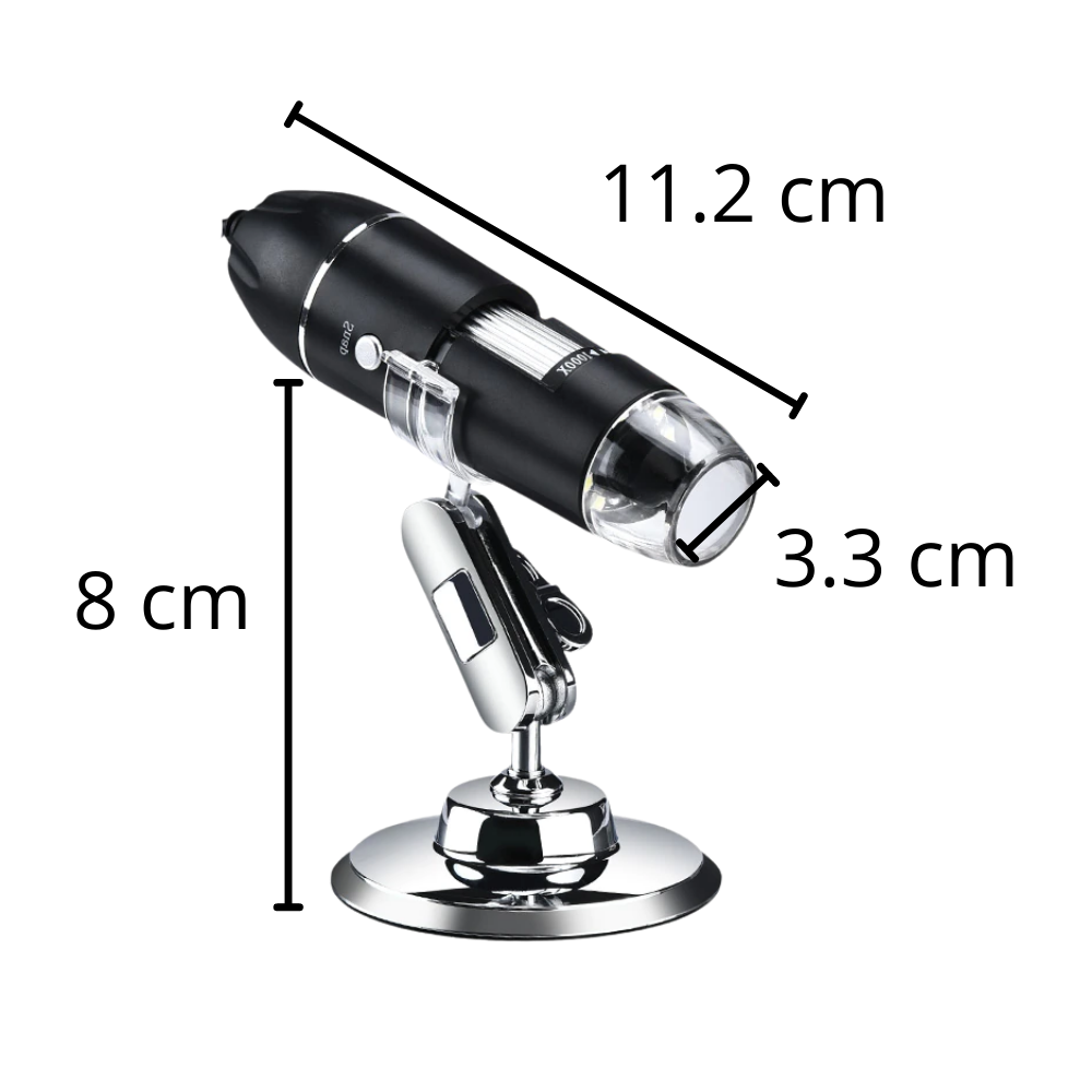 Microscopio digitale USB con LED  - Ozerty