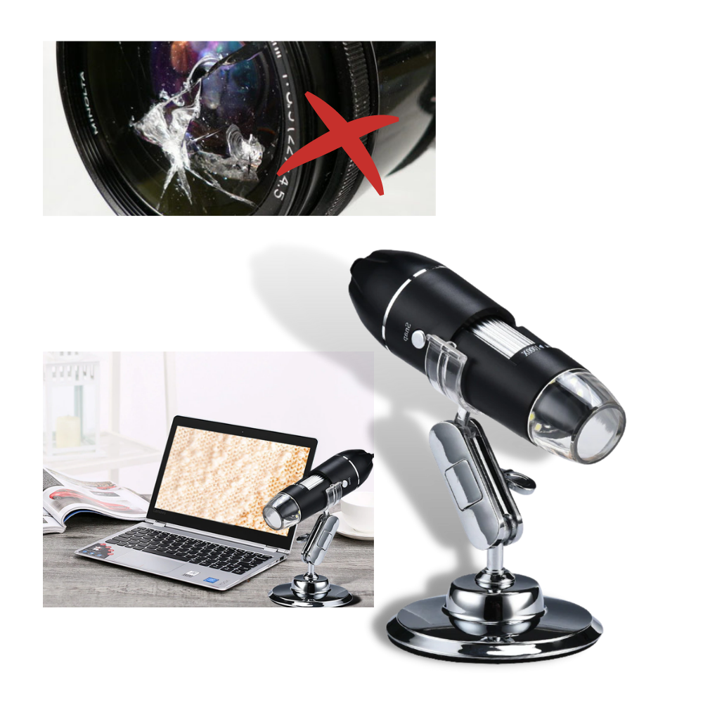 Microscopio digitale USB con LED  - Ozerty