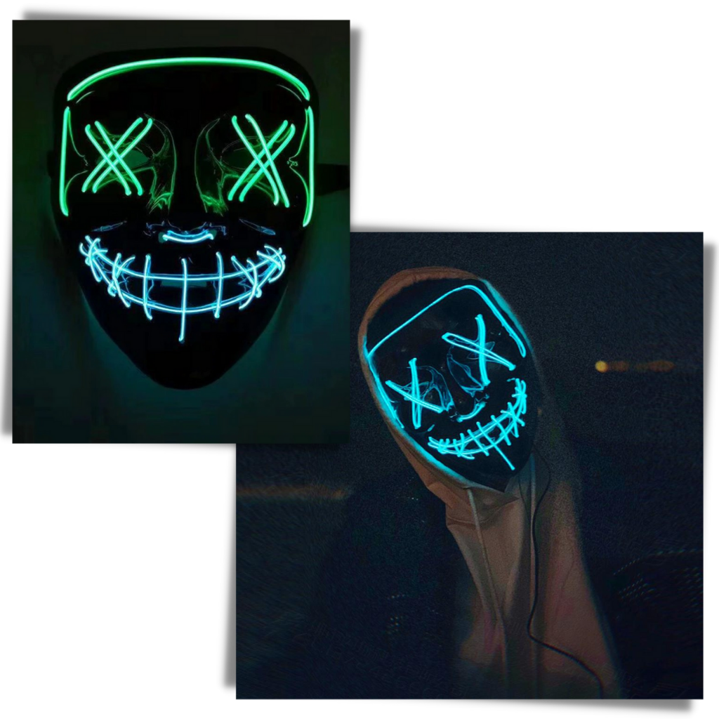 Maschera LED al neon - Ozerty