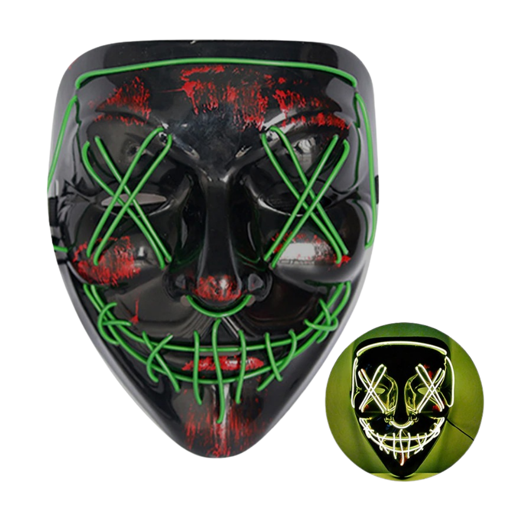 Maschera LED al neon