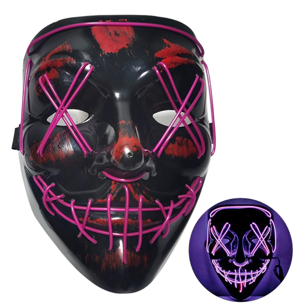 Maschera LED al neon