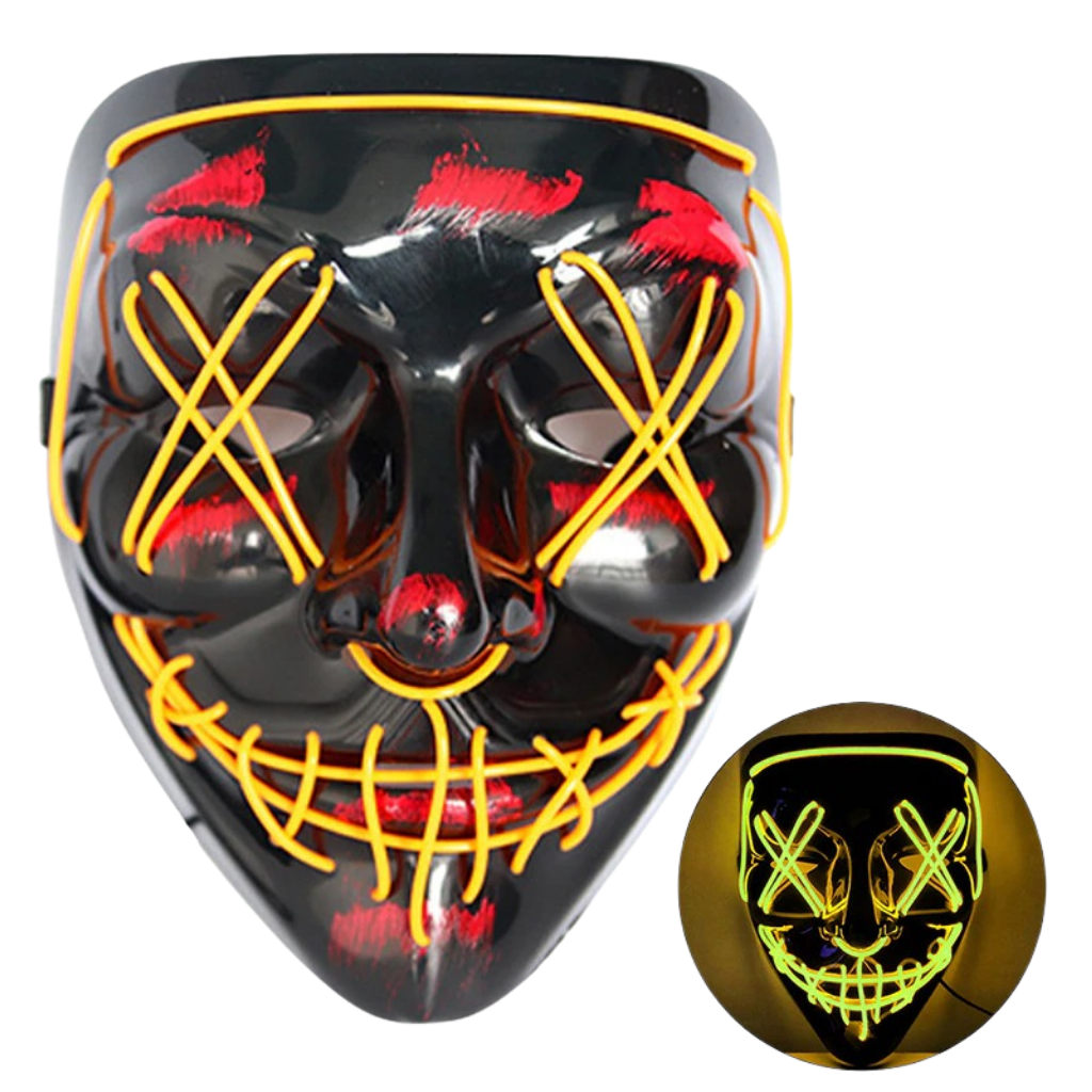 Maschera LED al neon