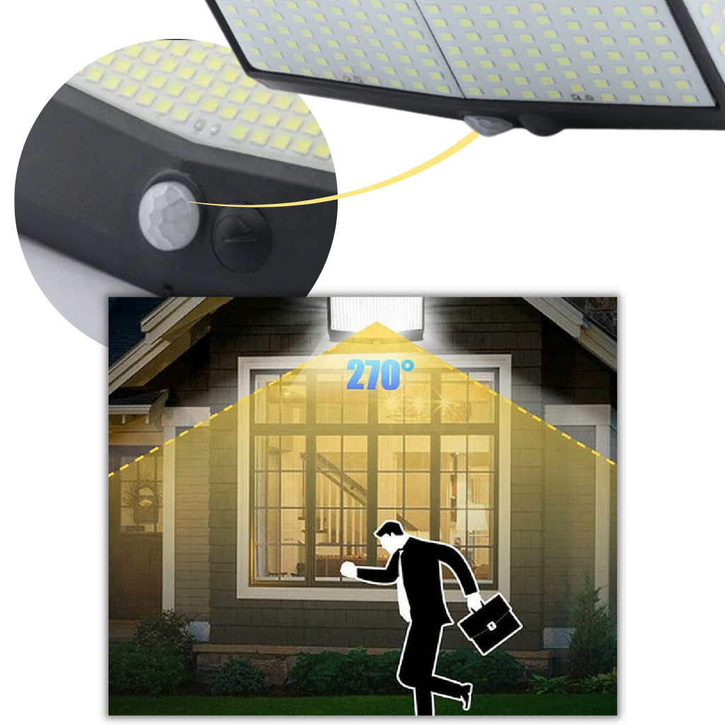 Luce solare esterna a 468 LED - Ozerty