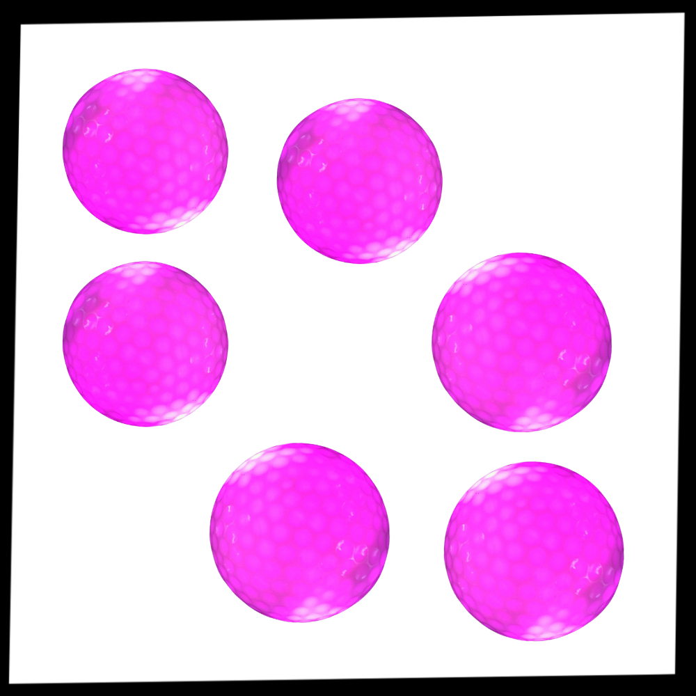 Confezione da 6 palline da golf luminose a LED - Ozerty