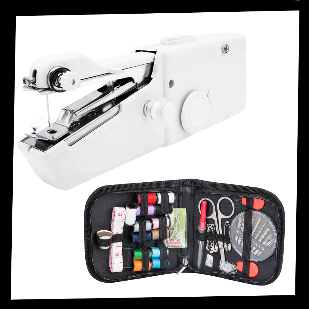 Macchina per cucire manuale e kit da cucito - Ozerty