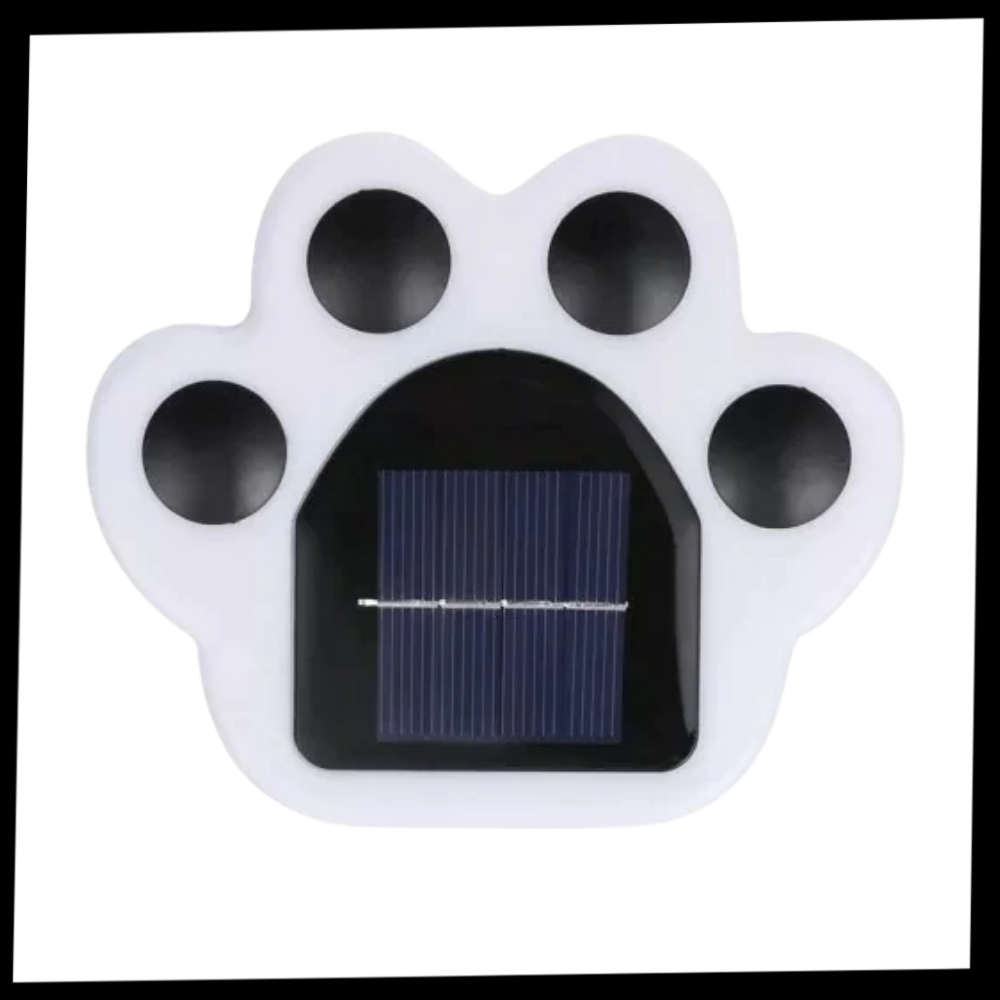 Luce del sentiero a energia solare con stampa di zampa - Ozerty