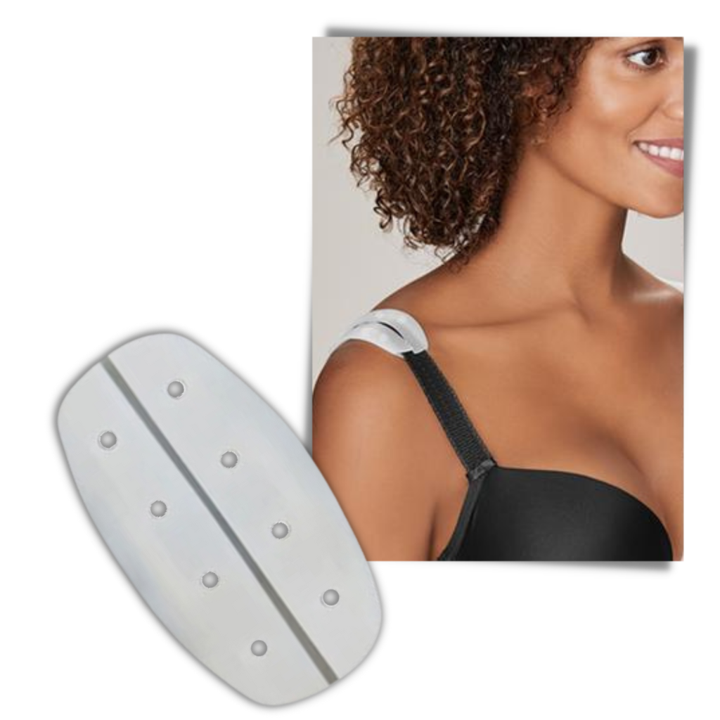 1 Paio di protezioni in silicone antiscivolo per le spalline del reggiseno - Ozerty
