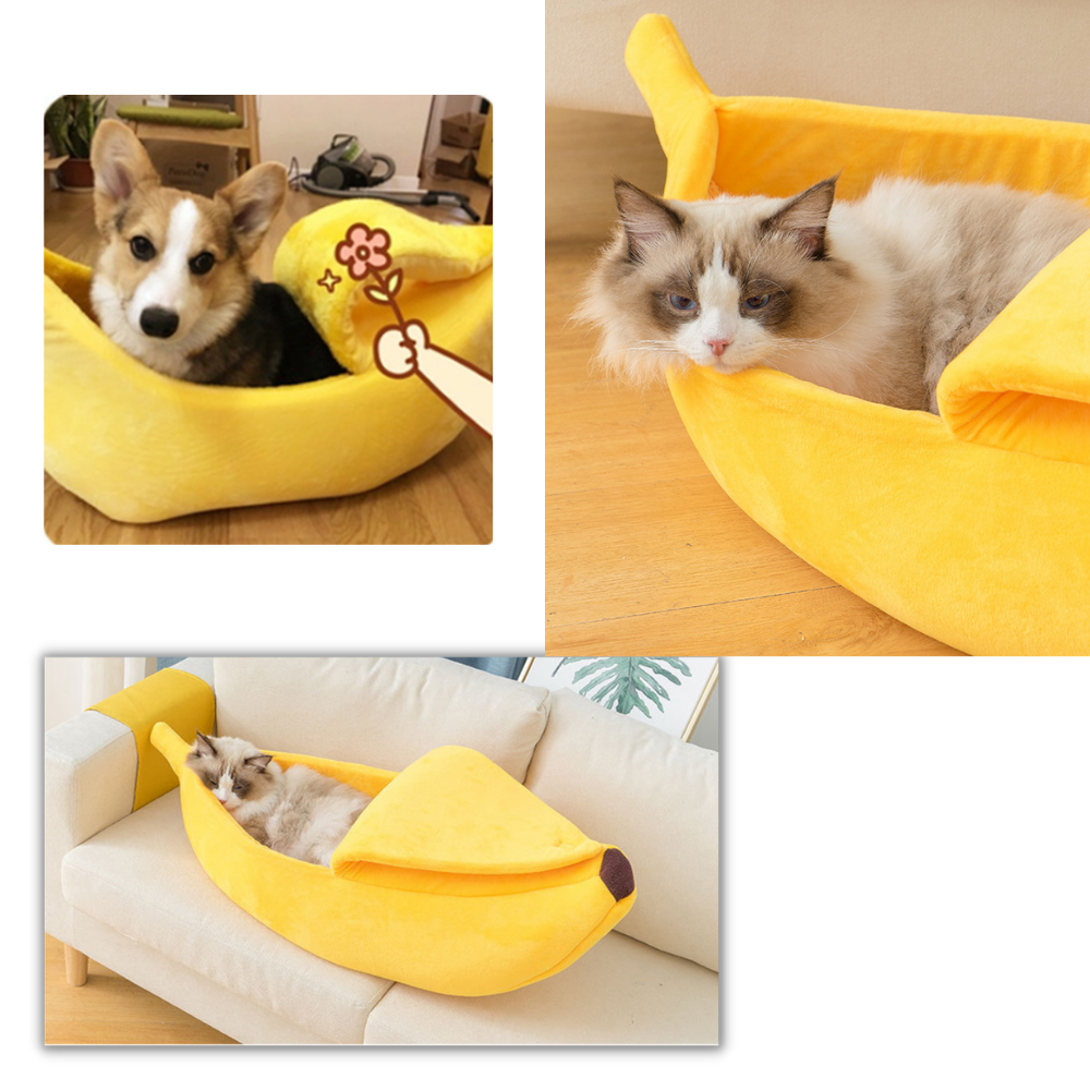 Letto per animali a forma di banana - Ozerty