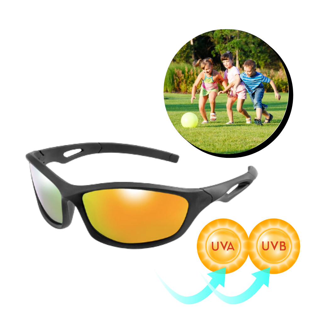 Occhiali da sole sportivi polarizzati per bambini con cinturino - Ozerty
