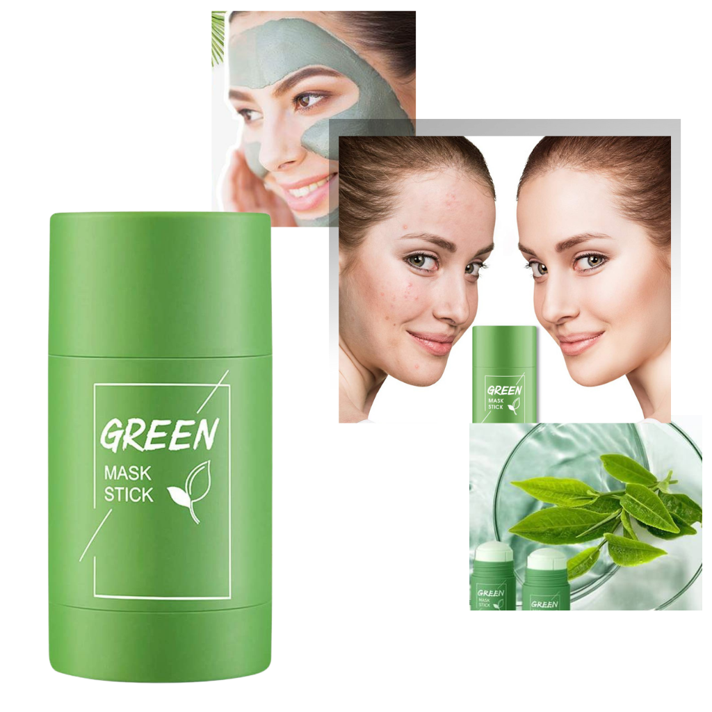 Maschera di tè verde pulizia profonda per rimuovere i pori e i comedoni - Ozerty