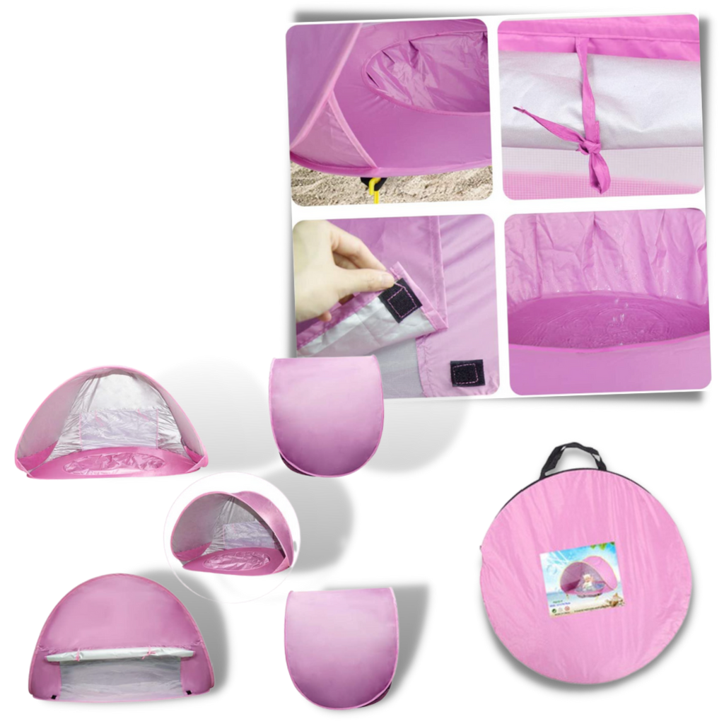 Tenda da spiaggia portatile per bambini con mini piscina