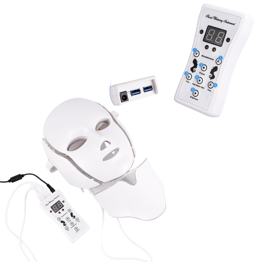 Maschera professionale di terapia della luce dei fotoni a LED
