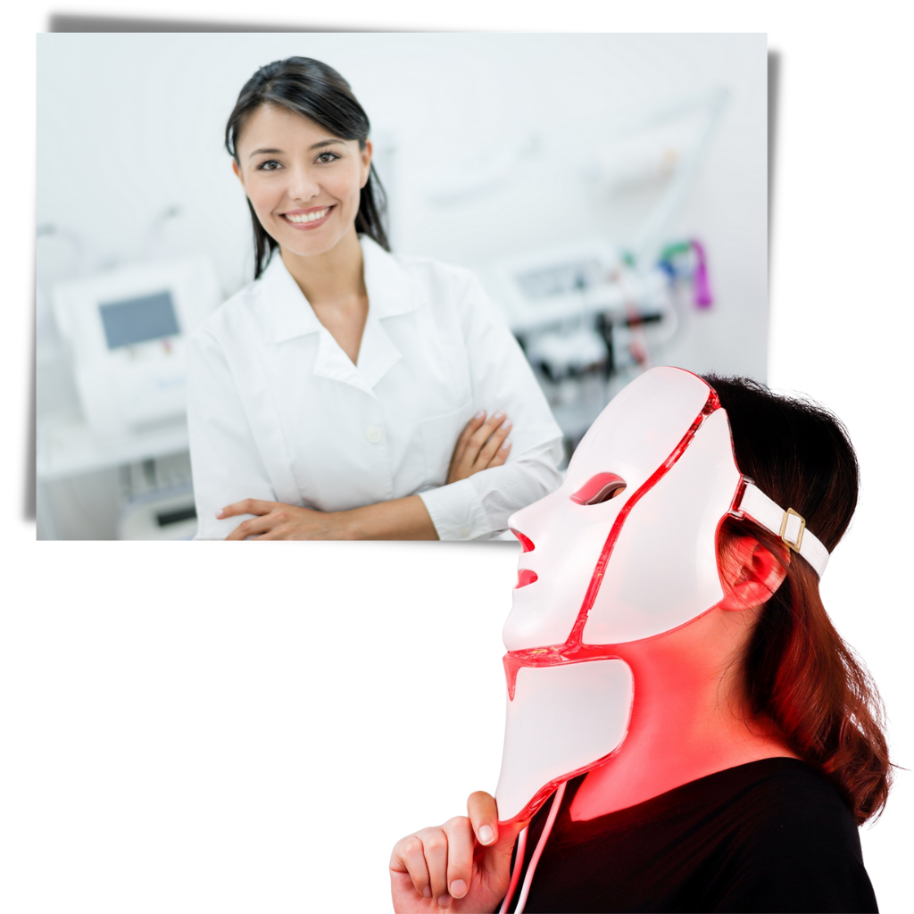 Maschera professionale di terapia della luce dei fotoni a LED - Ozerty