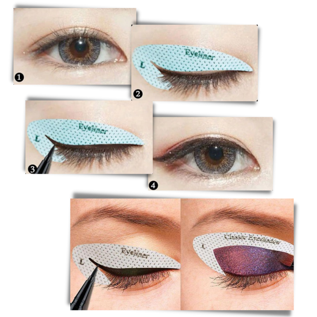 Confezione di stencil per eyeliner rapido - Ozerty