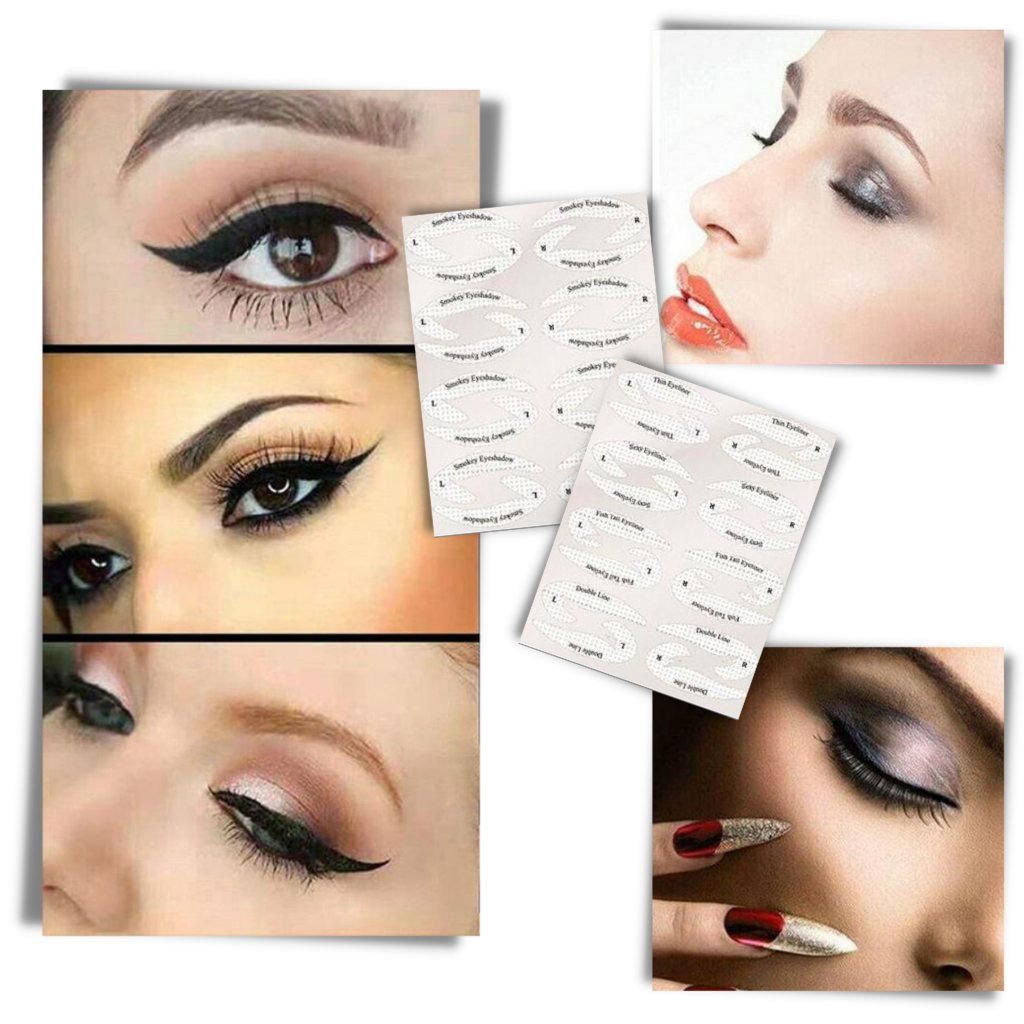 Confezione di stencil per eyeliner rapido - Ozerty