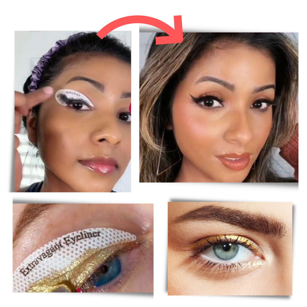 Confezione di stencil per eyeliner rapido