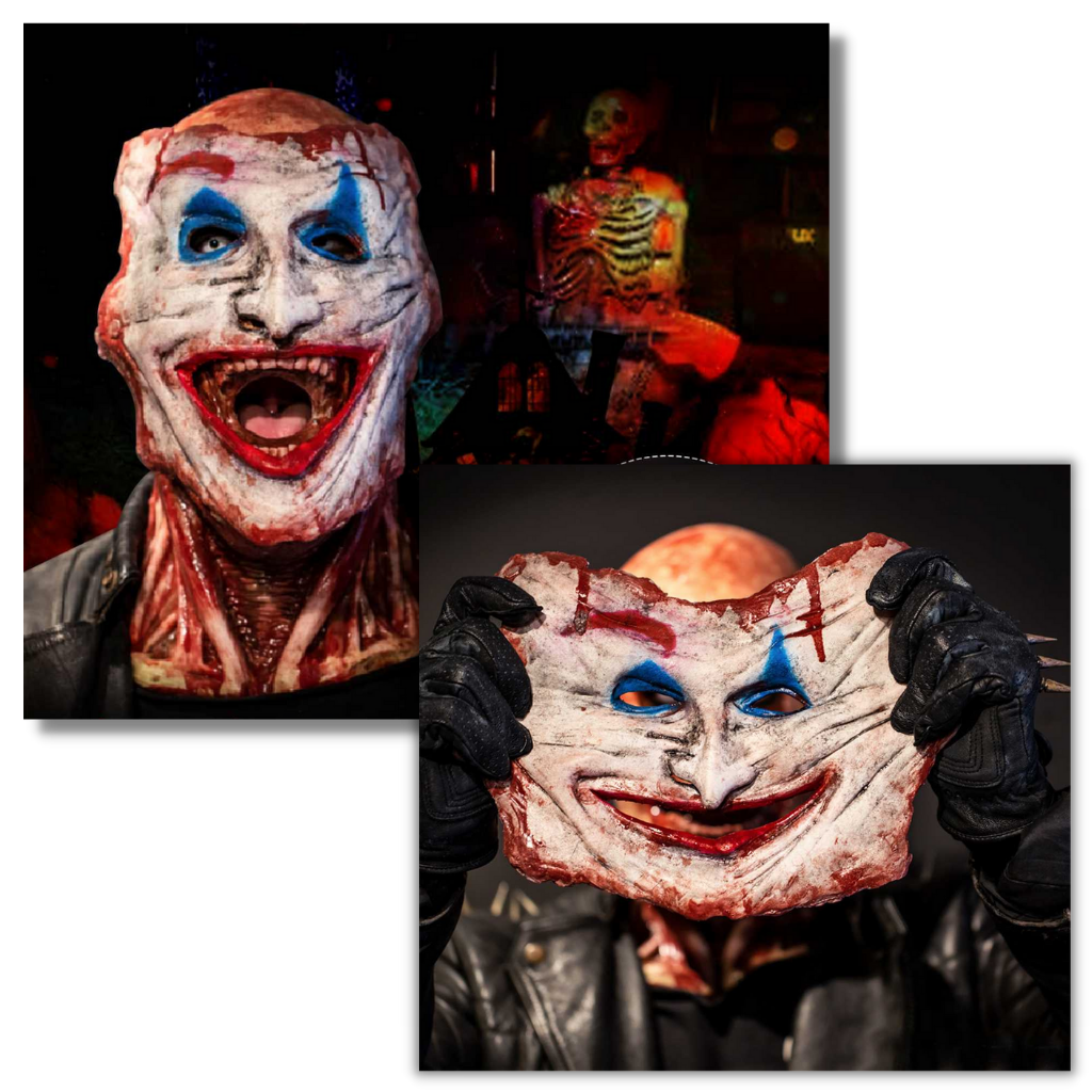 Maschera doppia realistica di Halloween Horror