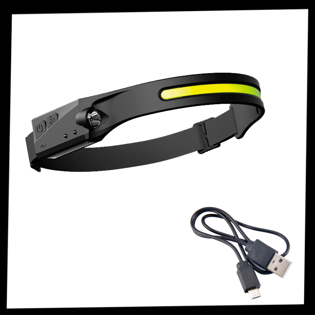 Lampada frontale a led ricaricabile - Ozerty
