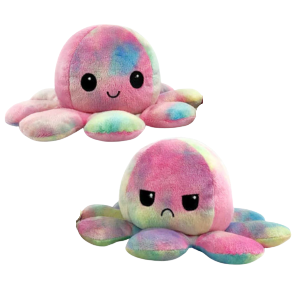 Mini polpo di peluche reversibile