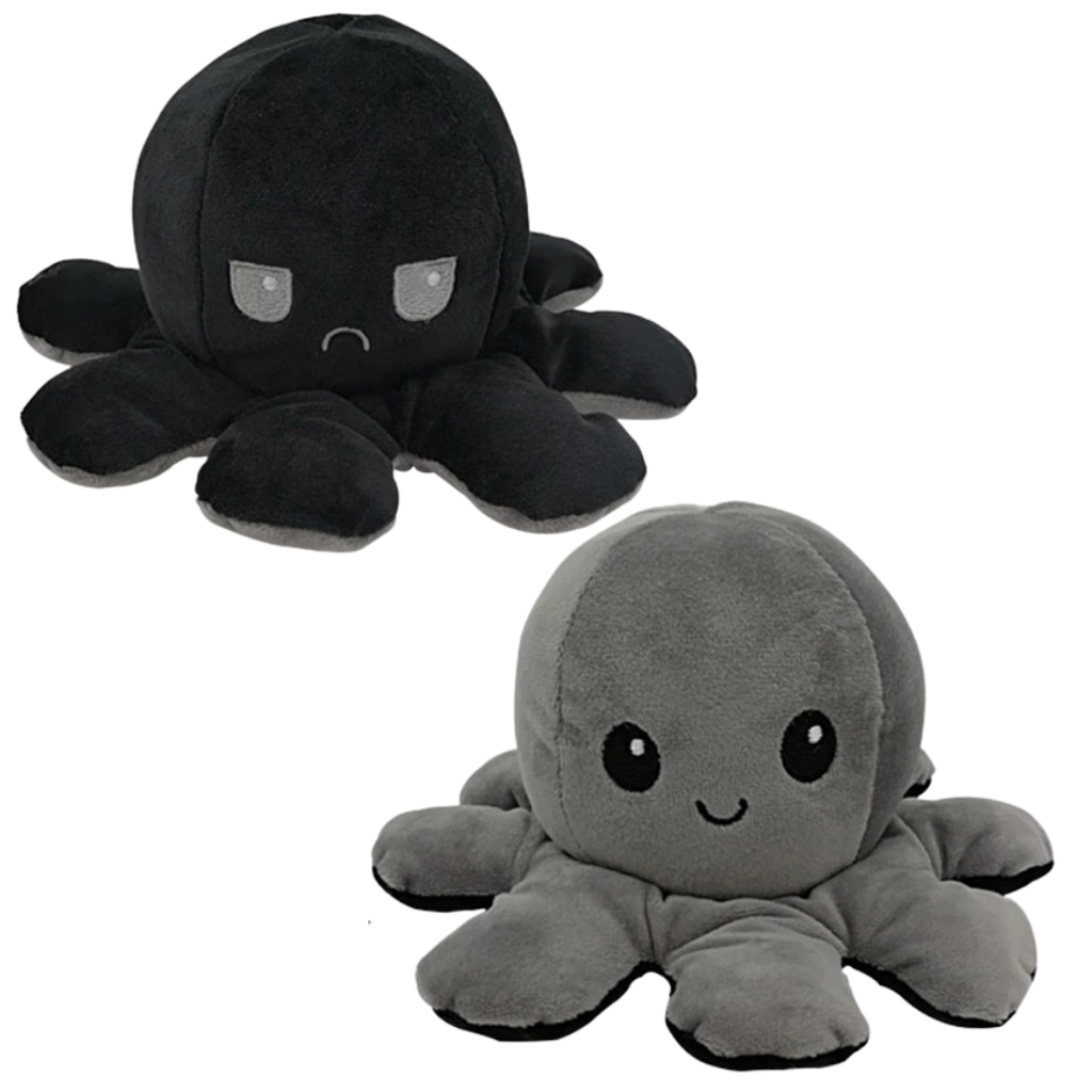 Mini polpo di peluche reversibile
