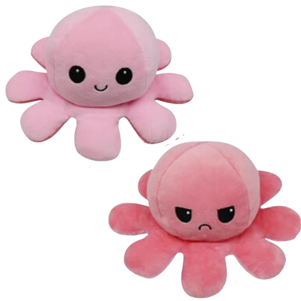 Mini polpo di peluche reversibile