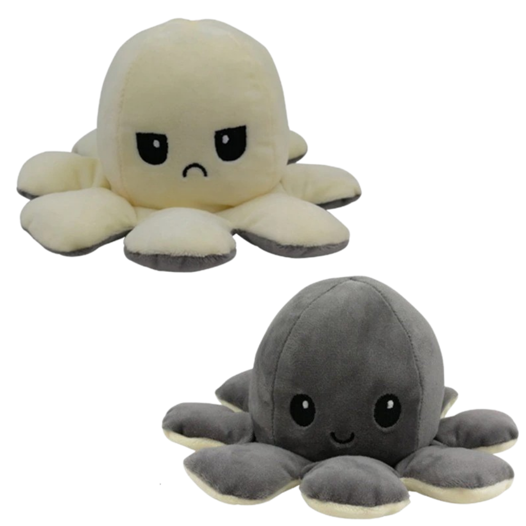 Mini polpo di peluche reversibile