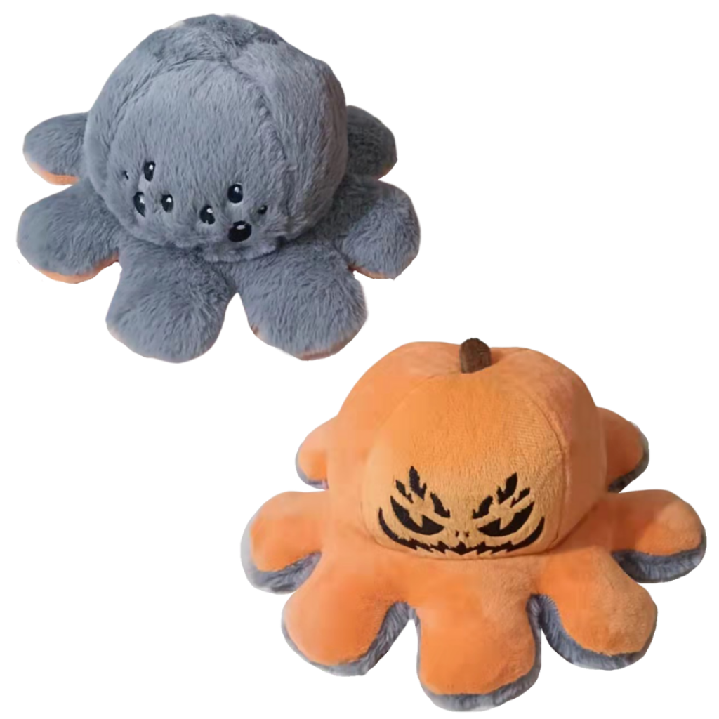 Mini polpo di peluche reversibile