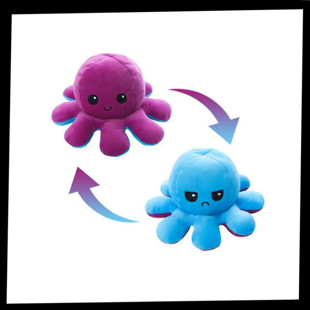 Mini polpo di peluche reversibile - Ozerty