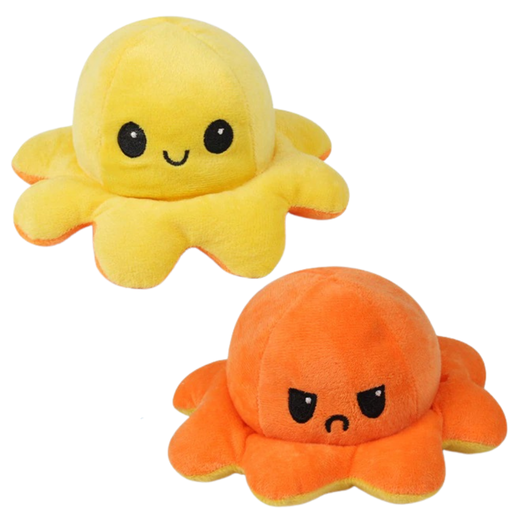 Mini polpo di peluche reversibile