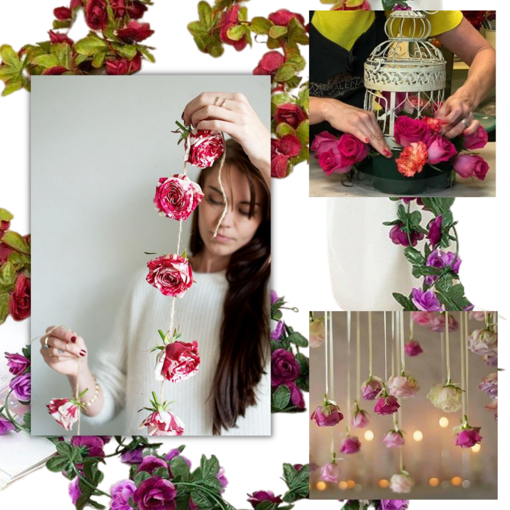Ghirlanda di rose artificiali  - Ozerty