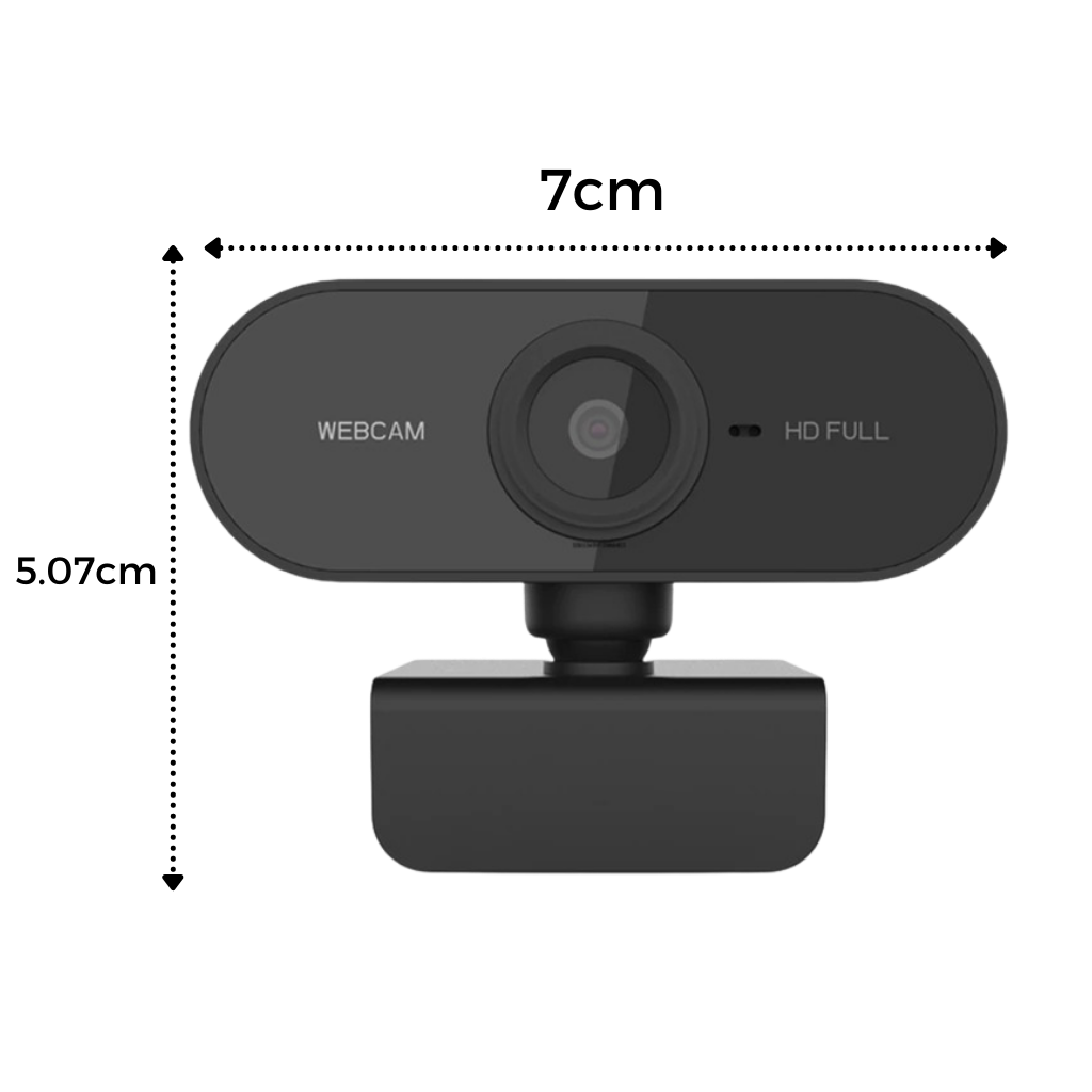 Webcam USB HD 1080p rotante con microfono - Ozerty