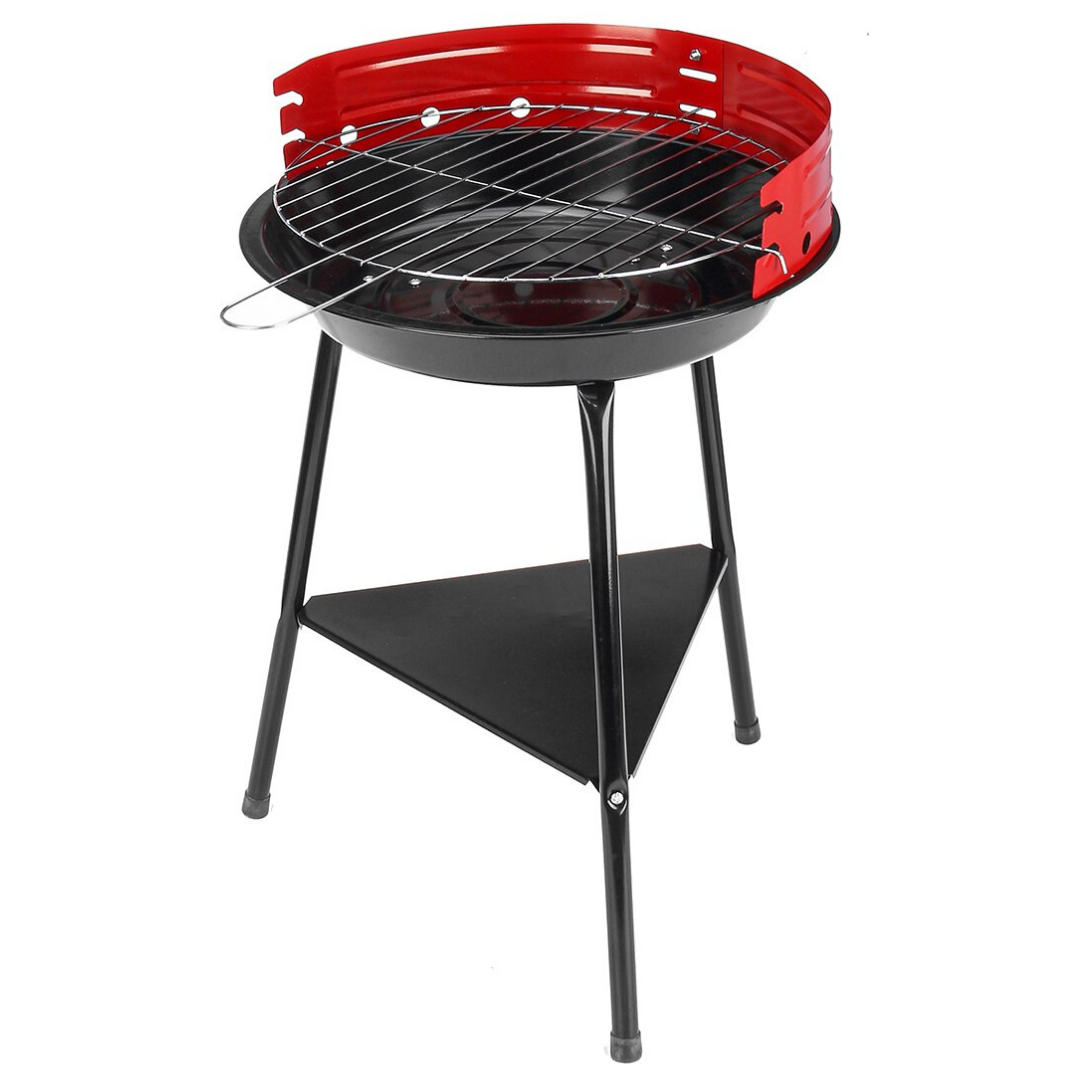 GRIGLIA A CARBONE BBQ ROTONDA PORTATILE - Ozerty