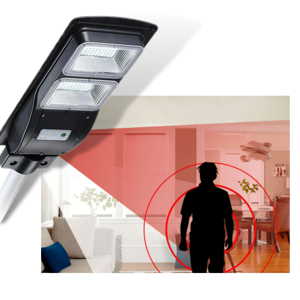 LED per esterni a energia solare con rilevamento del movimento - Ozerty