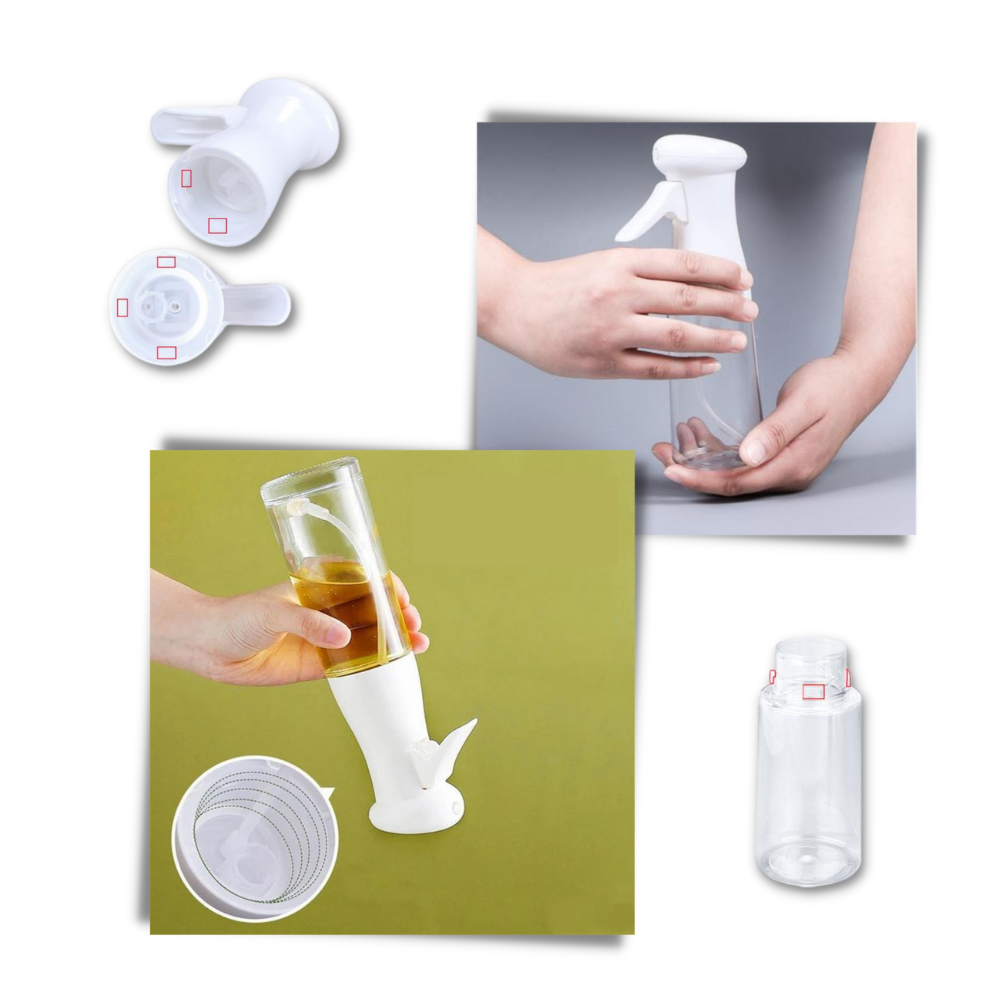 Flacone spray per olio ad aria compressa