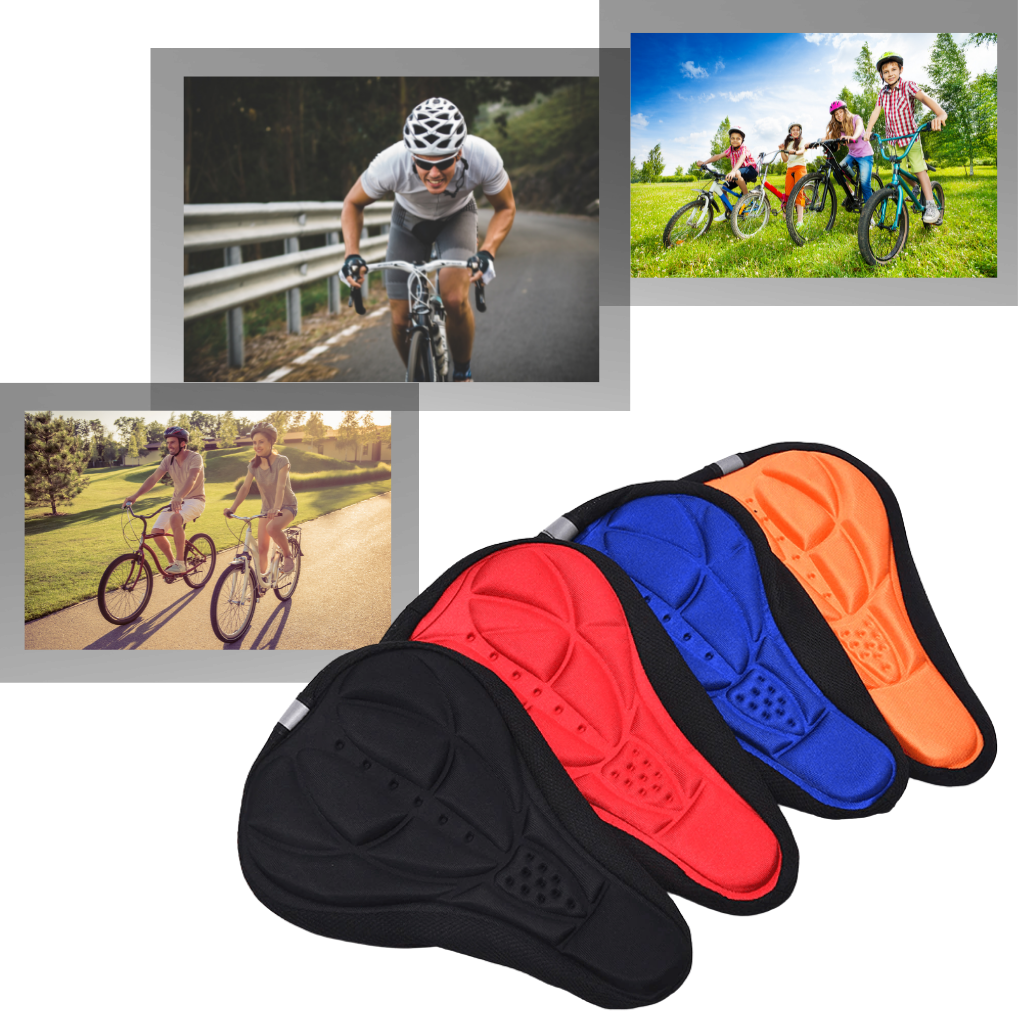 Cuscino del sedile della bicicletta imbottito in gel di silicone - Ozerty