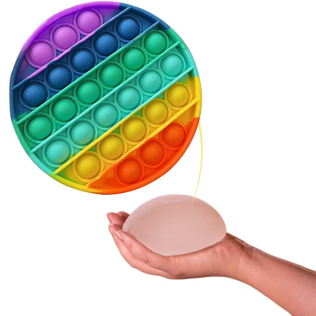 Semplice giocattolo sensoriale antistress a forma di fossetta - Ozerty