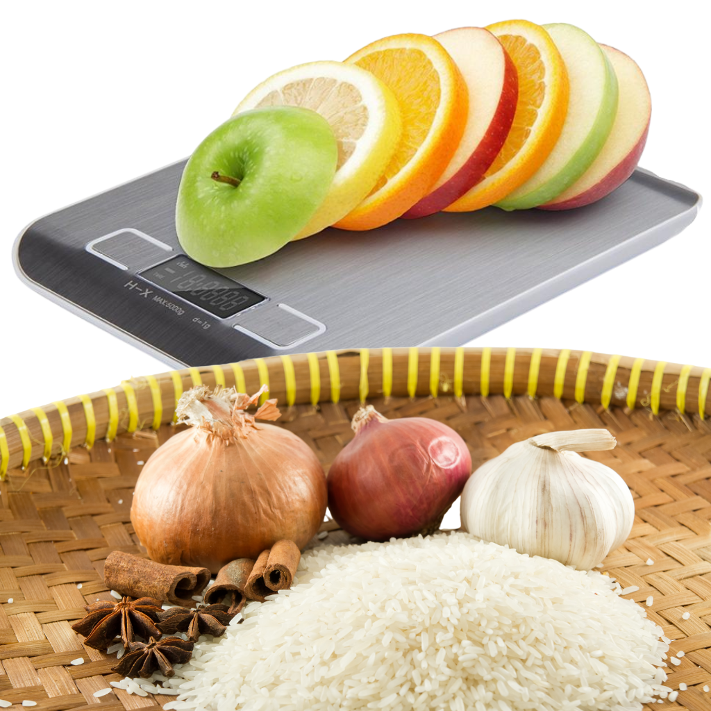 Bilancia da cucina digitale LCD in acciaio inox - Ozerty
