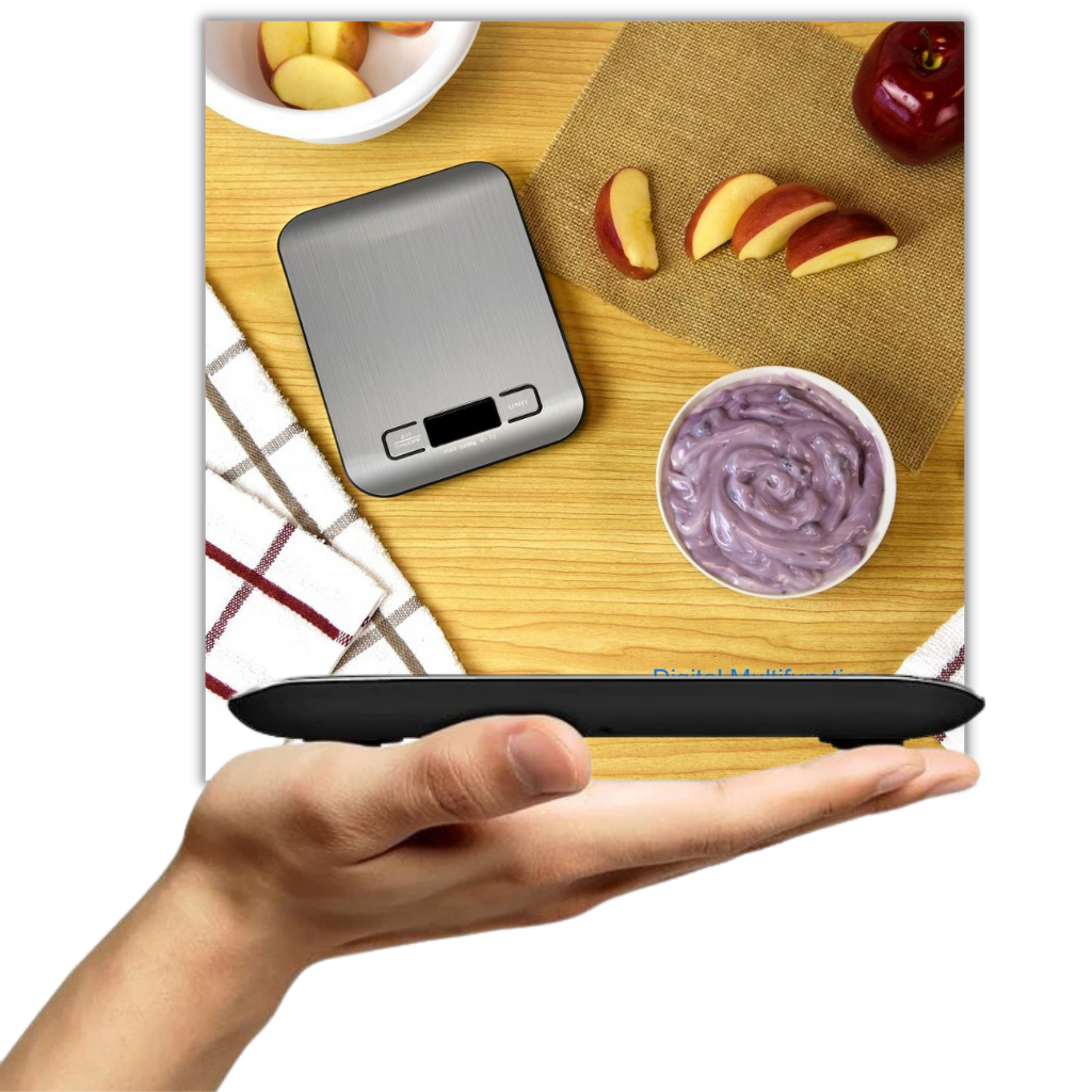 Bilancia da cucina digitale LCD in acciaio inox - Ozerty