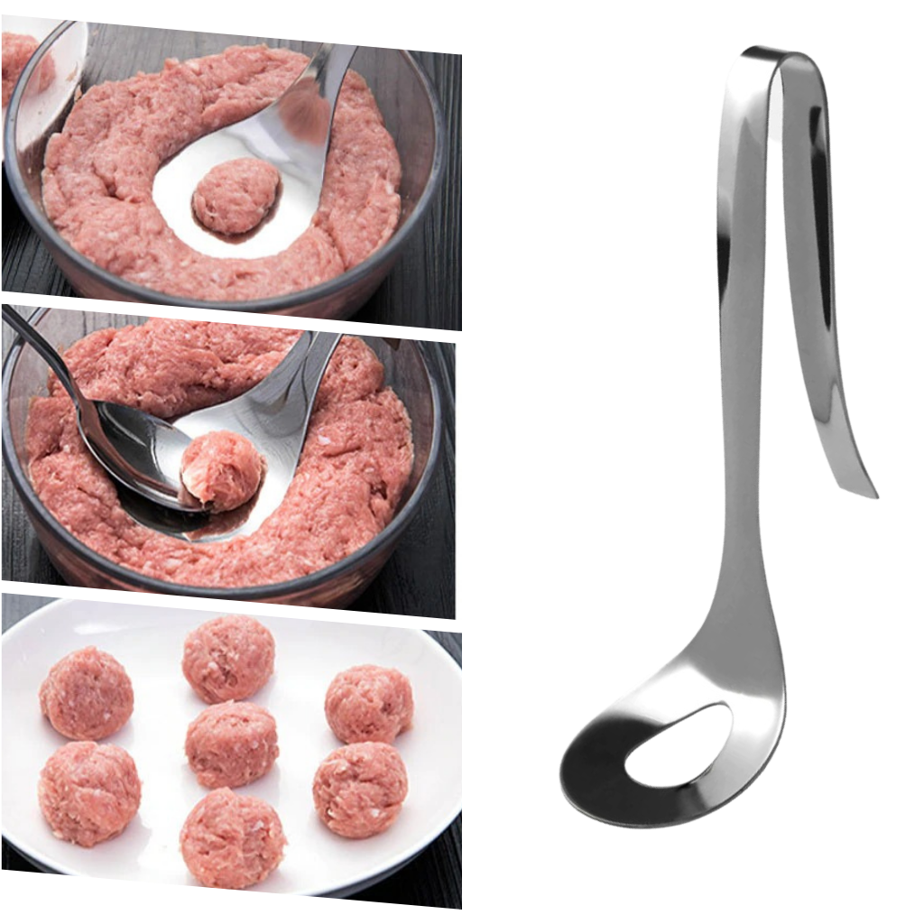 Cucchiaio da polpetta in acciaio inossidabile - Ozerty