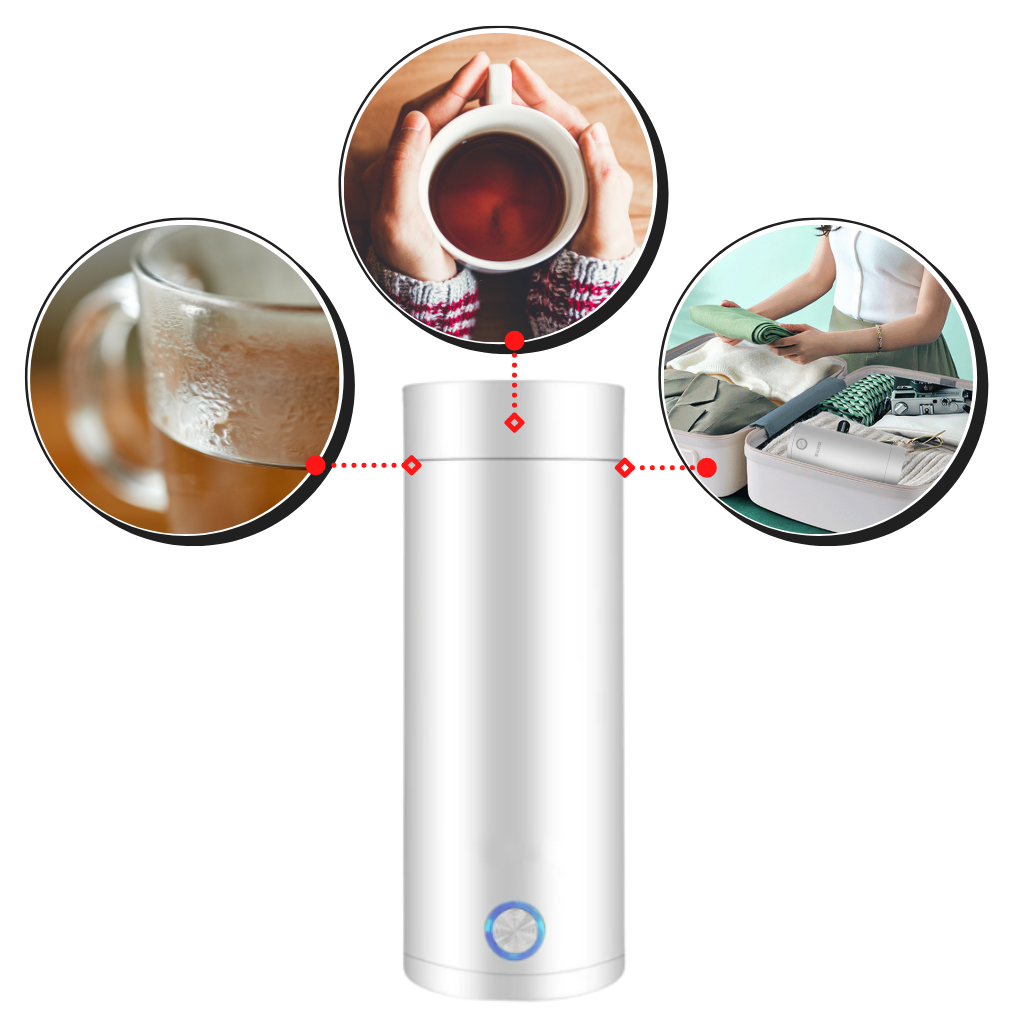 Bollitore d'acqua portatile 400ml - Ozerty