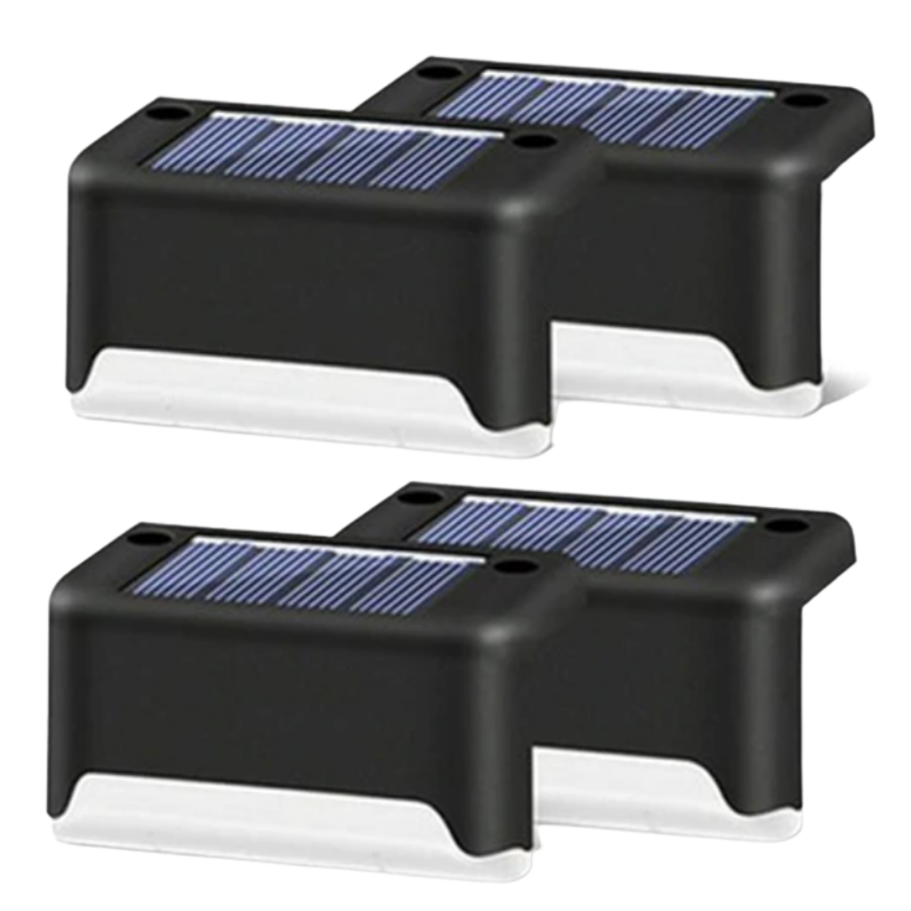 Luci LED solari per gradini (4 pezzi) - Ozerty
